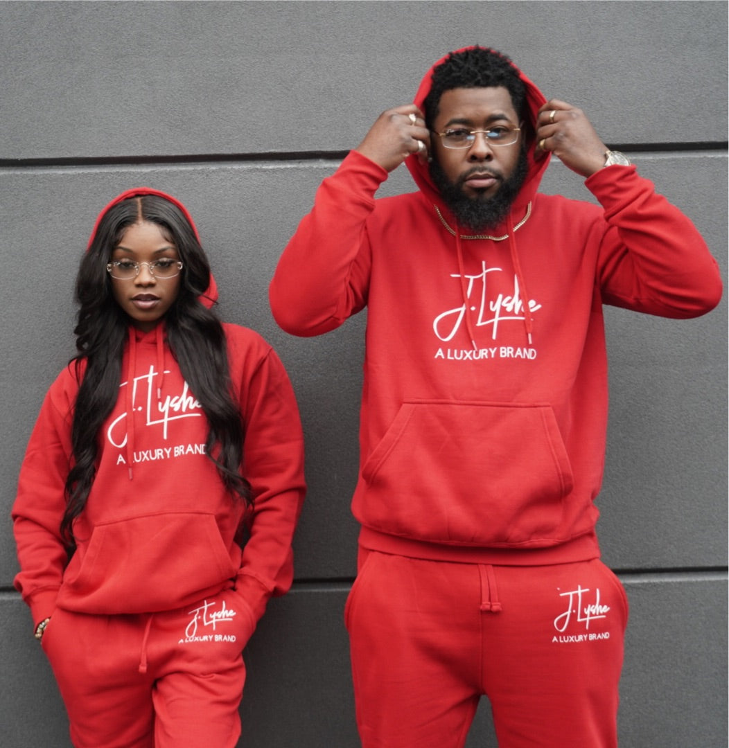 All hotsell red sweatsuit